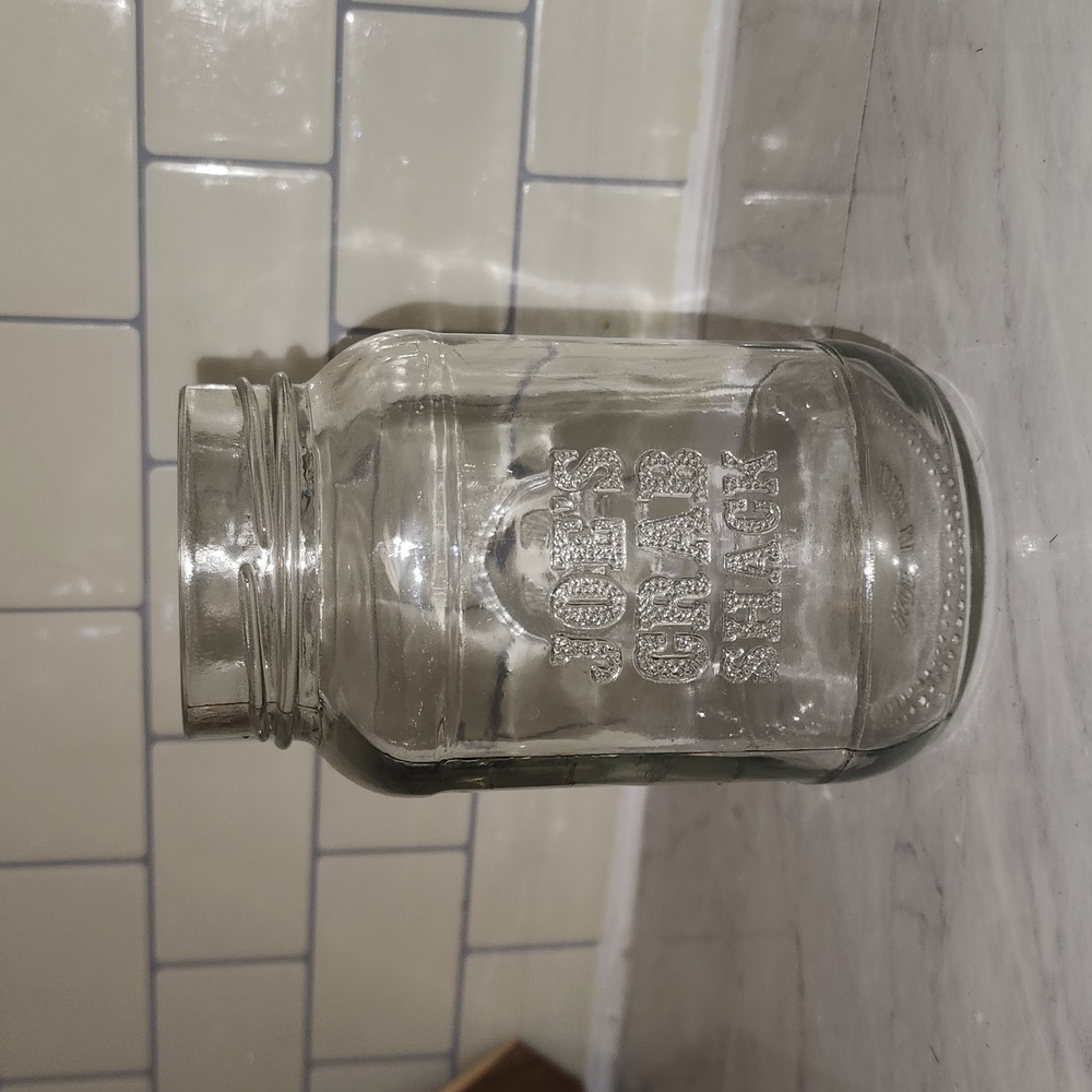 Joe’s Crab Shack Mason Jar - NEVER USED - 10 available